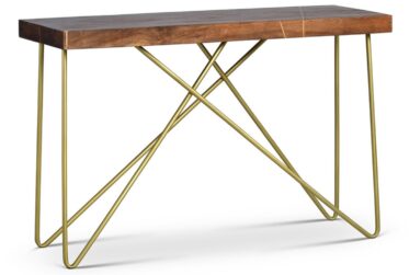 Walter Brass Inlay Sofa Table