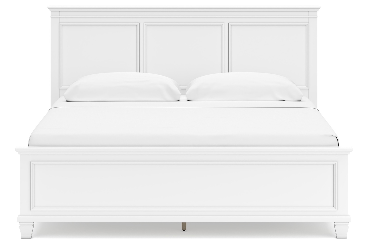Fortman White King Bed