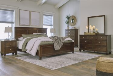 Danabrin Cherry King 5 Piece Bedroom Set