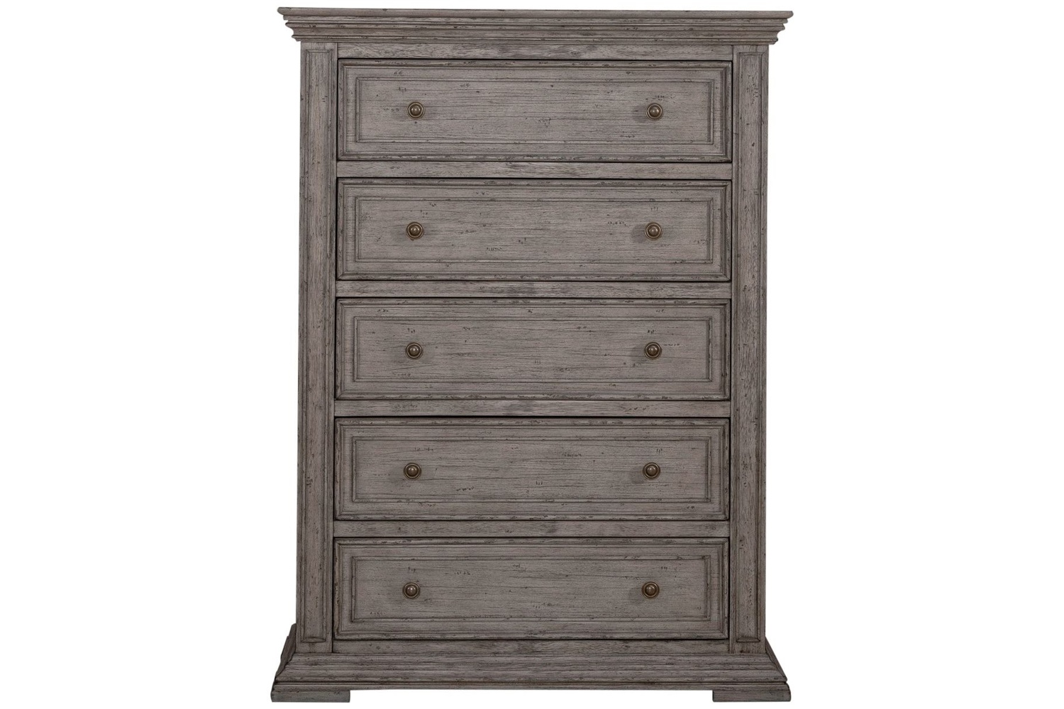 Big Valley Gray 5-Drawer Chest