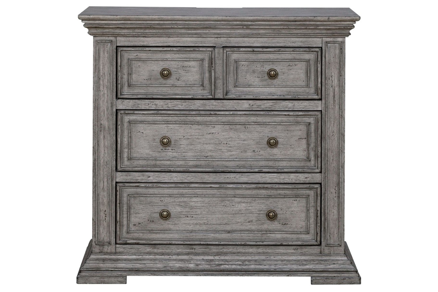 Big Valley Gray 3-Drawer Bedside Chest