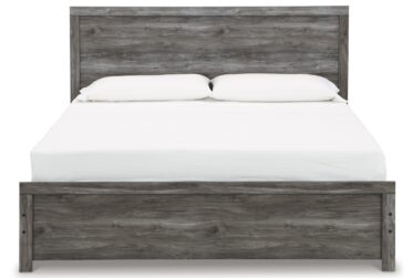 Bronyan Dark Gray King Panel Bed