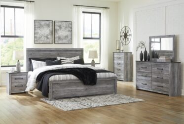 Bronyan Dark Gray King 5 Piece Bedroom Set