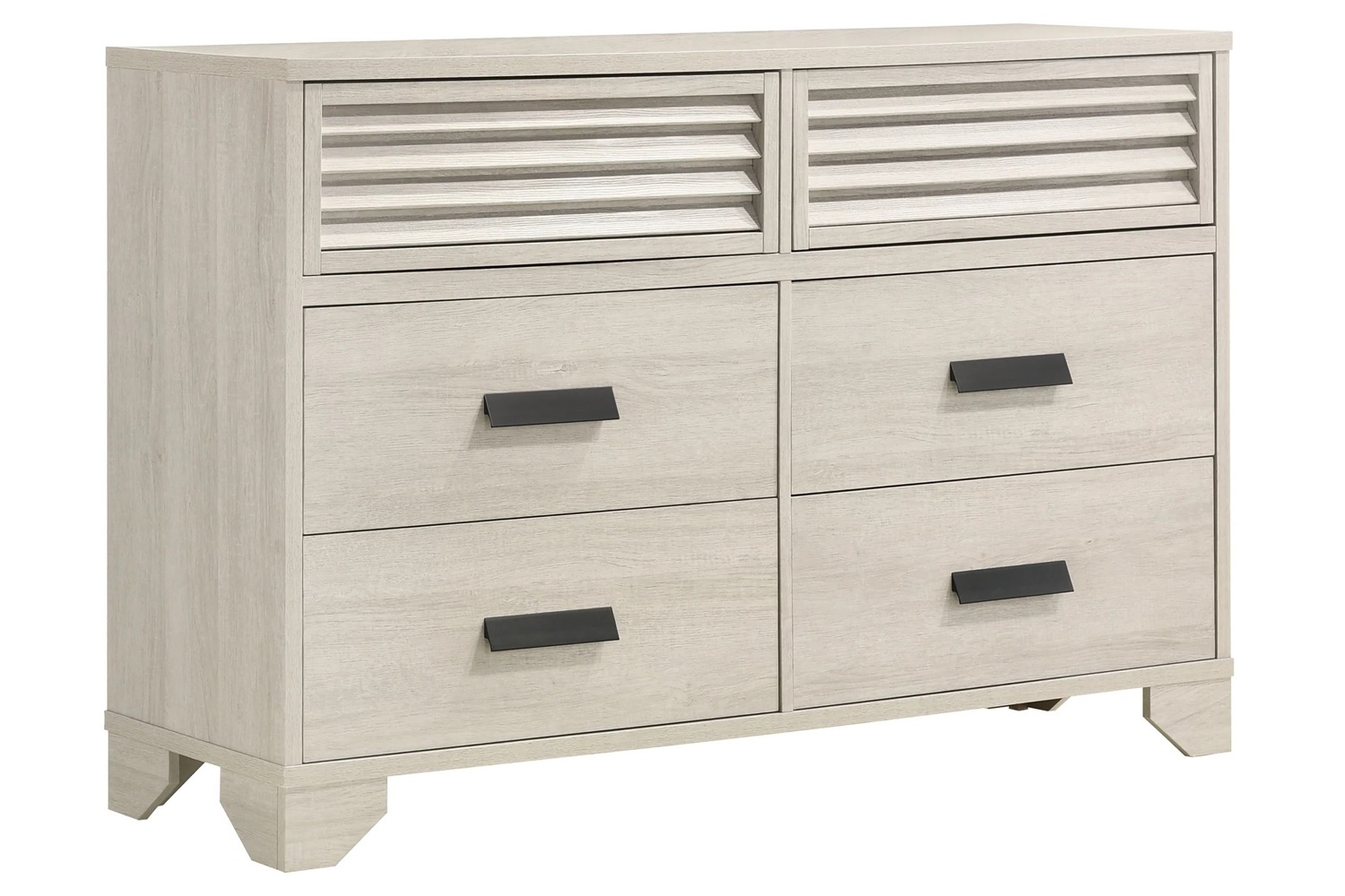 Sarter White 6-Drawer Dresser