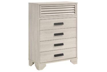Sarter White 5-Drawer Chest