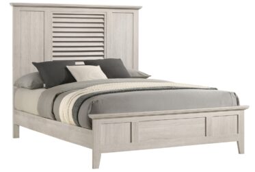 Sarter White Queen Panel Bed