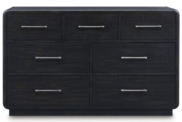 Rowanbeck Black 7-Drawer Dresser