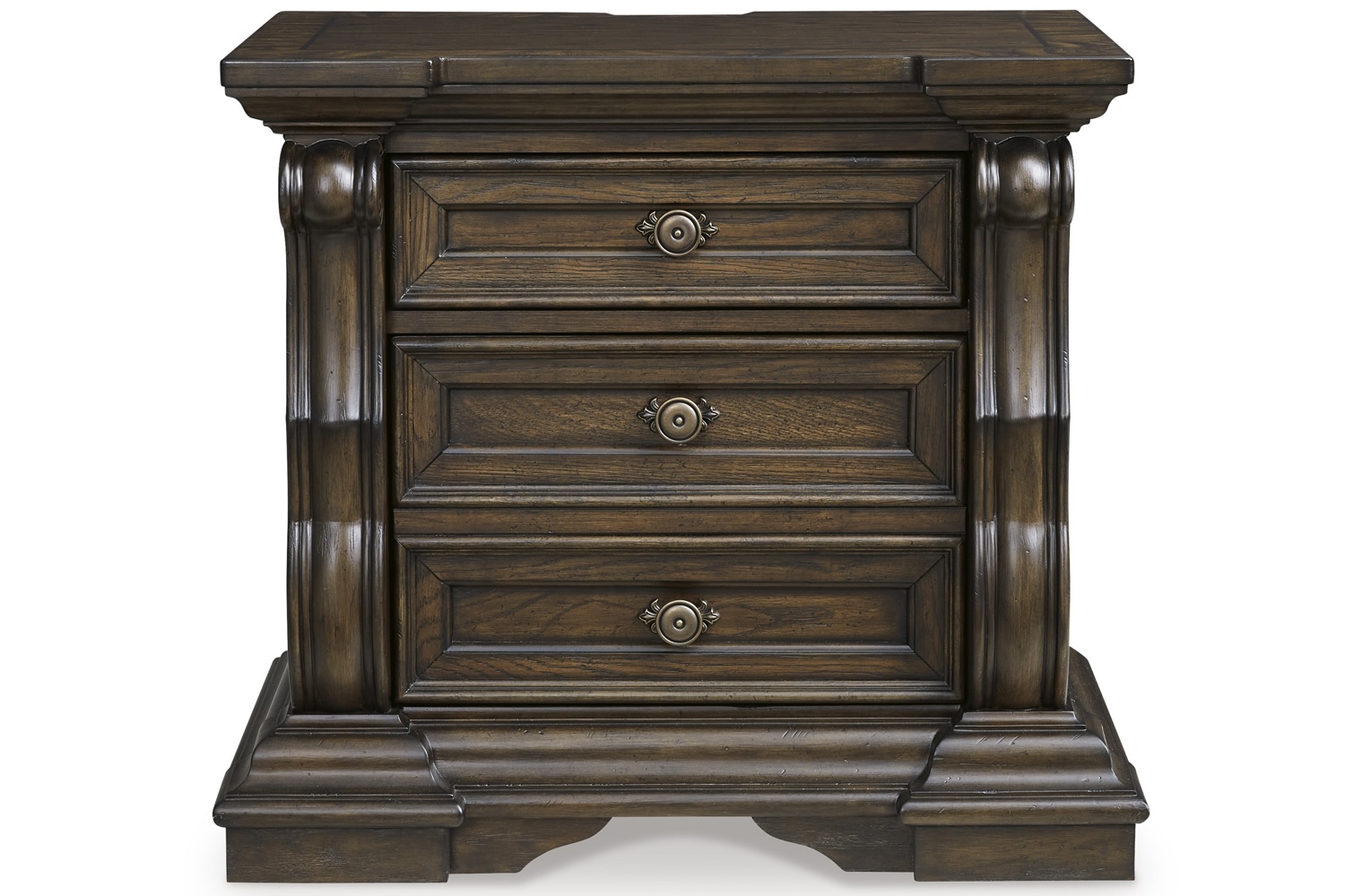 Maylee Brown 2-Drawer Nightstand