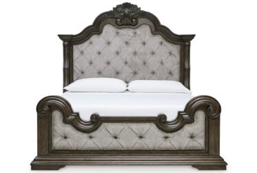Maylee Brown Upholstered Queen Bed