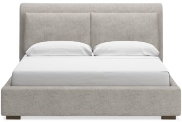 Cabalynn Oatmeal King Upholstered Bed