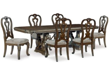 Maylee Brown 7 Piece Dining Set