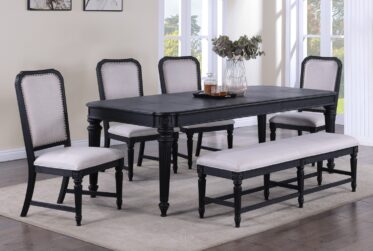 Kingsbury 6 Piece Dining Set With Bench