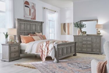 Big Valley Gray King 4 Piece Bedroom Set