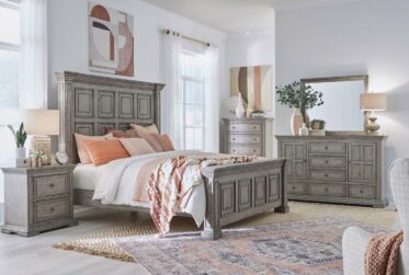 Big Valley Gray King 5 Piece Bedroom Set