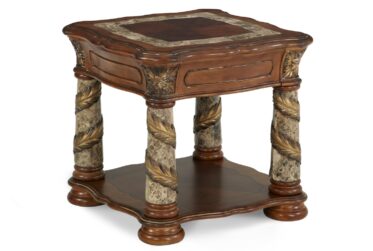 Villa Valencia Marble End Table