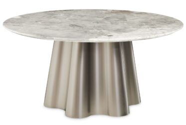 St. Charles Dove Gray Marble Dining Table