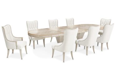 St. Charles Dove Gray 7 Piece Dining Set With Arm Chairs