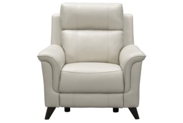 Kester Laurel Cream Leather Power Recliner