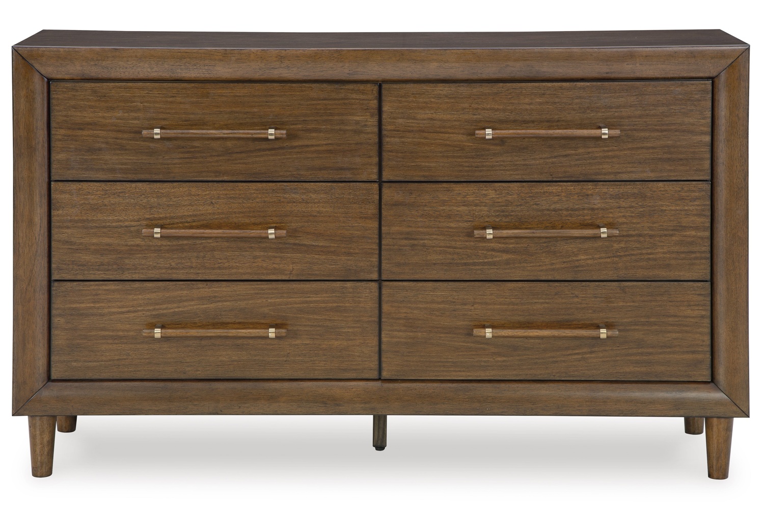 Lyncott Brown 6-Drawer Dresser