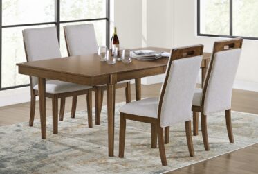Lyncott Brown 5 Piece Dining Set