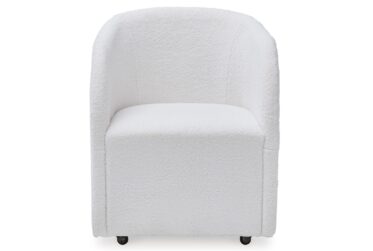 Rowanbeck Ivory Upholstered Dining Arm Chair