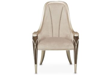 Villa Cherie Hazelnut Dining Arm Chair By Michael Amini
