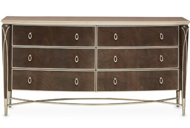 Villa Cherie Hazelnut 6-Drawer Dresser By Michael Amini