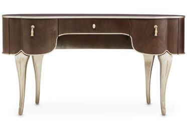 Villa Cherie Hazelnut 3-Drawer Vanity Desk By Michael Amini