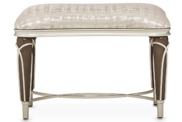Villa Cherie Hazelnut Ottoman By Michael Amini