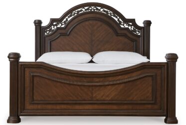 Lavinton Brown Queen Poster Bed