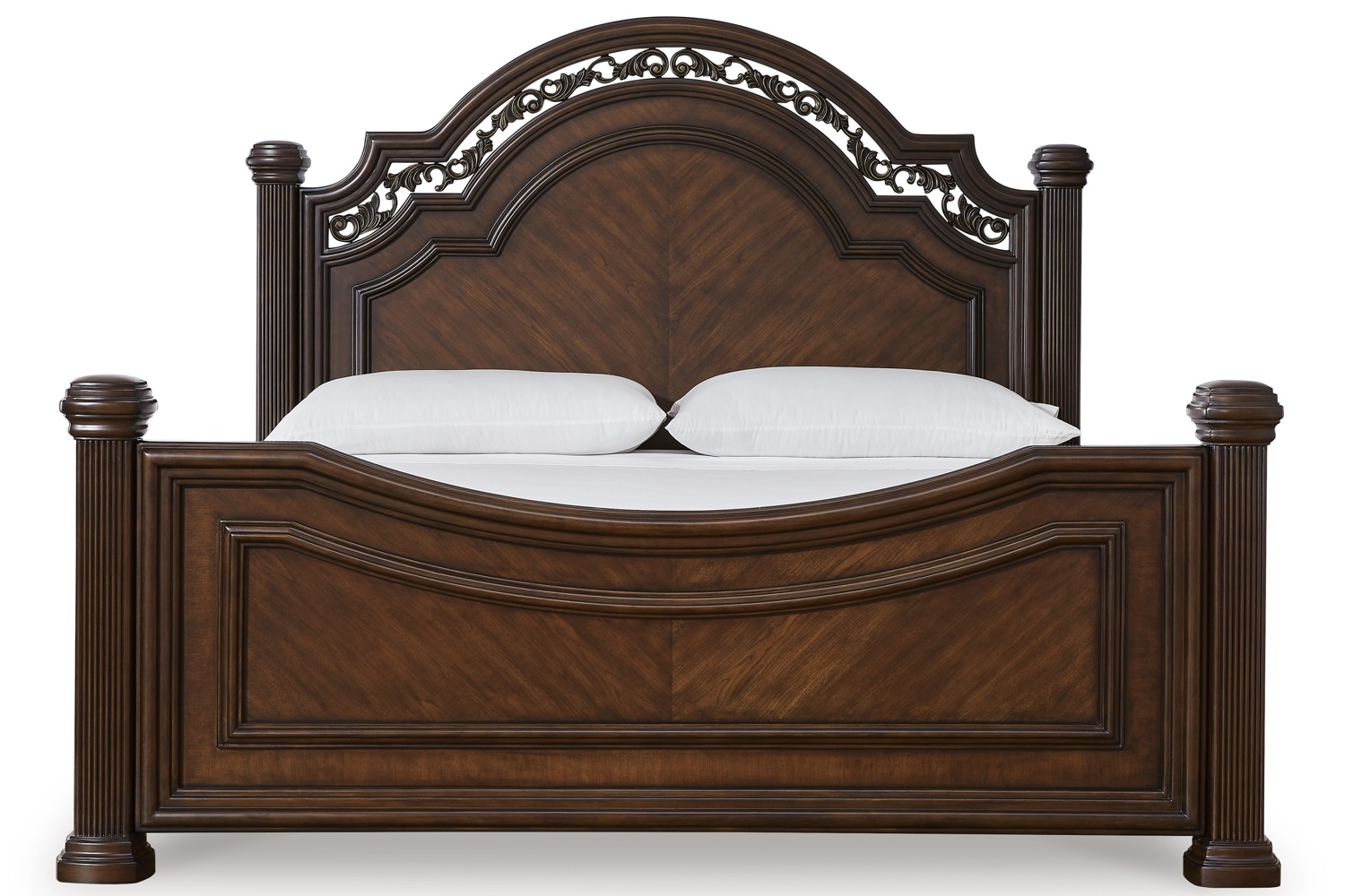 Lavinton Brown Queen Poster Bed