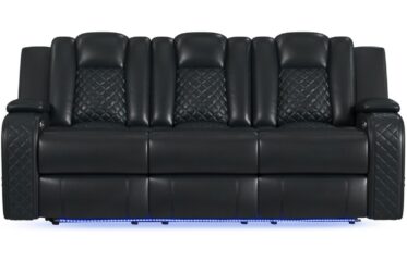 Carlo Black Power Reclining Sofa