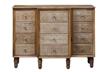 Montrose Weathered Honey 12-Drawer Accent Cabinet