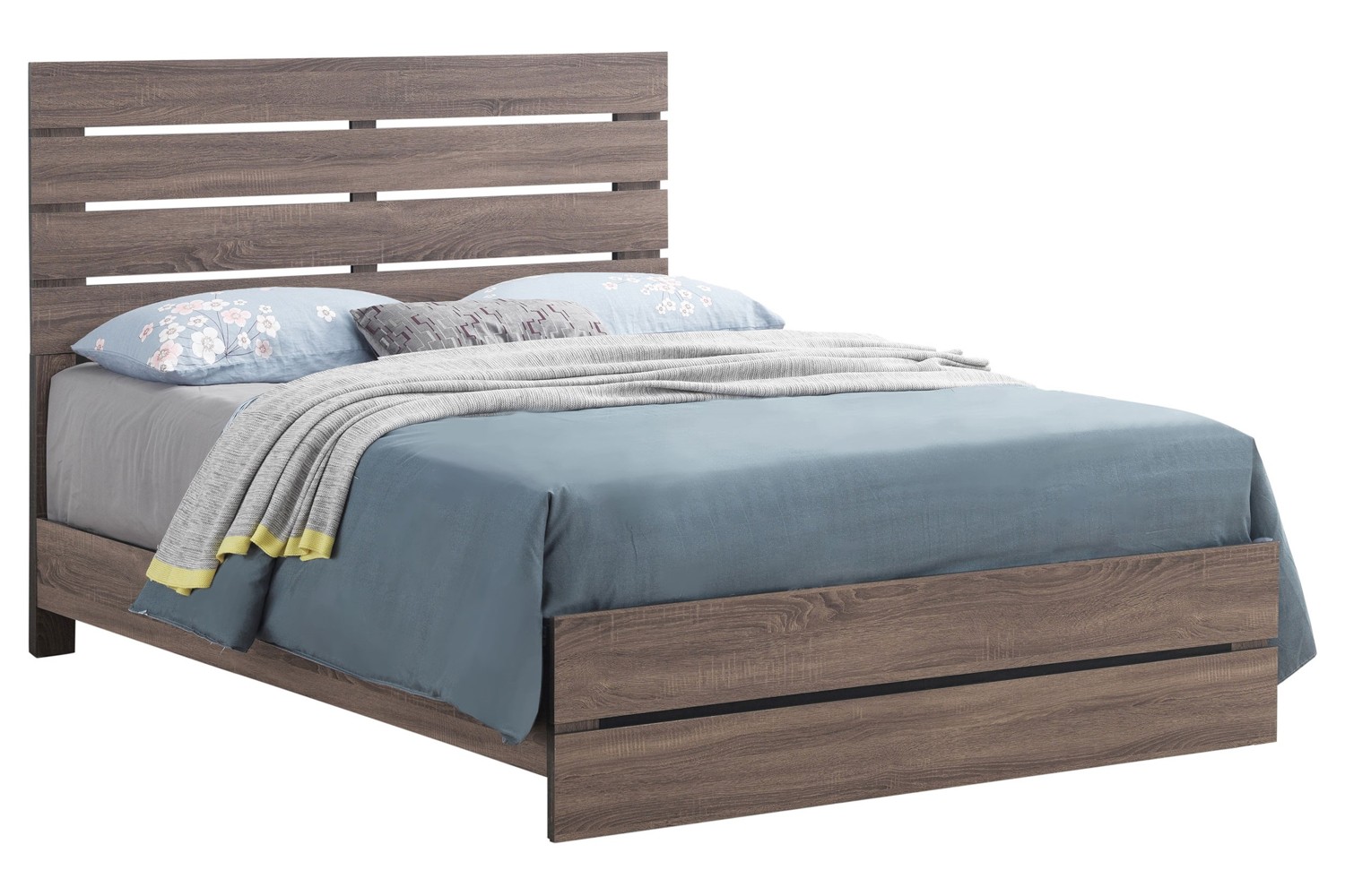 Brantford Barrel Oak Queen Panel Bed