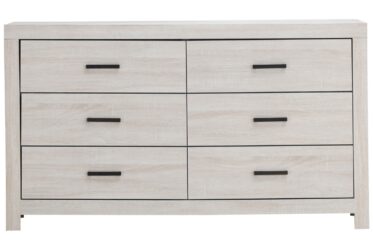 Brantford Coastal White 6-Drawer Dresser