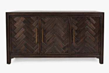 Gramercy Brown 3-Door Accent Cabinet