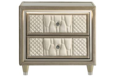Lorient Ivory Camel 2-Drawer Nightstand
