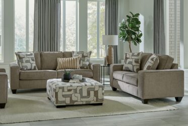 Huey Heather 2 Piece Sofa & Loveseat Set