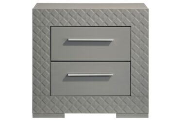 Ives Gray 2-Drawer Nightstand