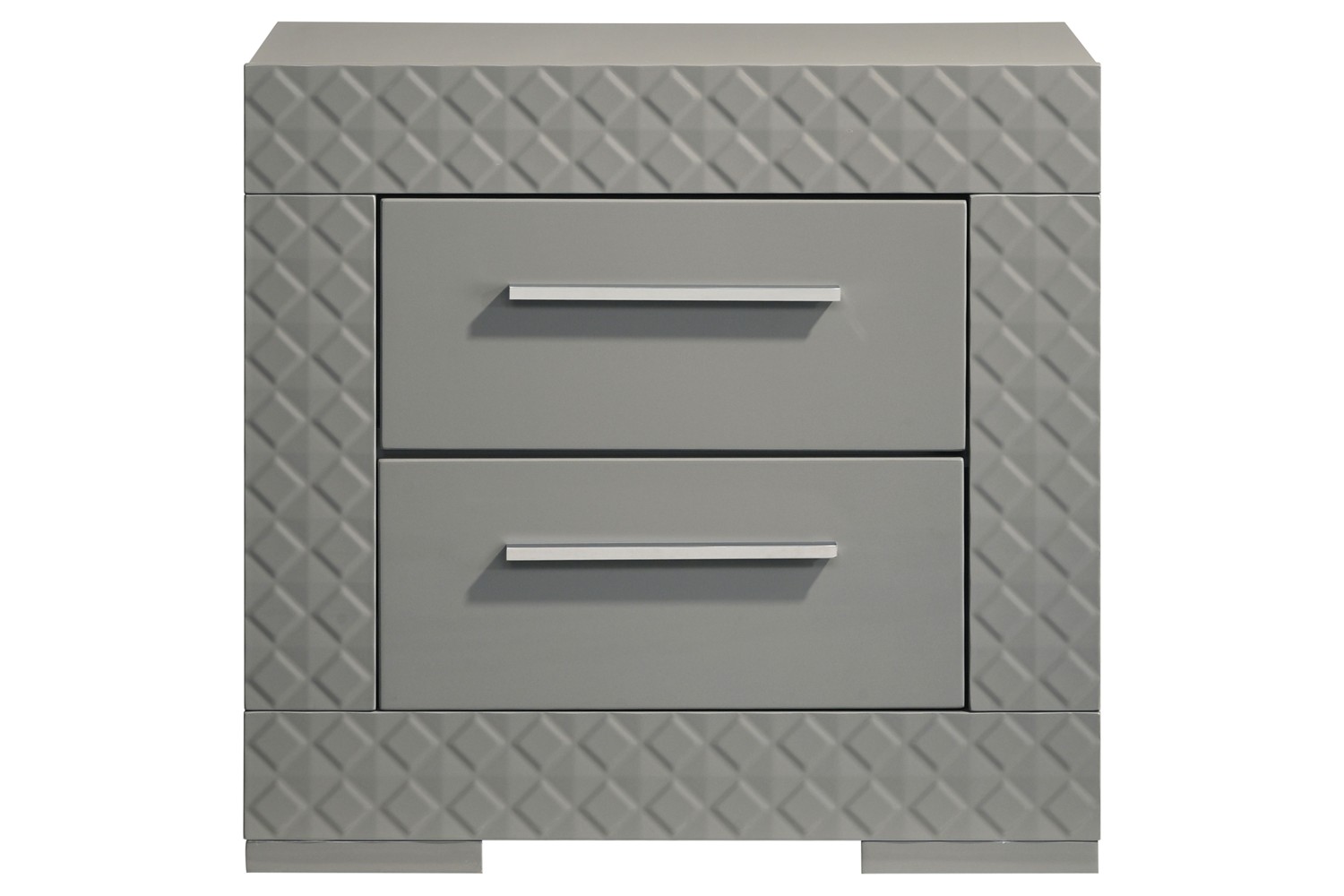 Ives Gray 2-Drawer Nightstand