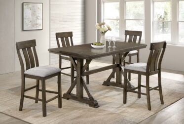 Lloyd Brown Rectangular Counter Height 5 Piece Dining Set