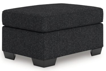 Jasmine Peaks Coal Ottoman
