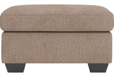 Triston-Peaks Suede Ottoman