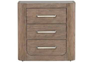 South Bend Burnished Clay 3-Drawer Nightstand