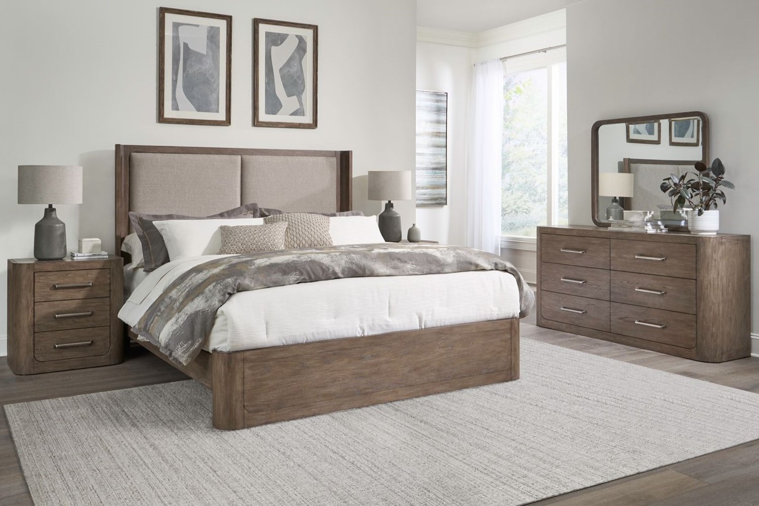 South Bend Burnished Clay King 4 Piece Bedroom Set