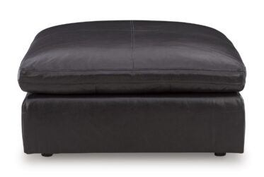 Emilia Black Oversized Accent Ottoman