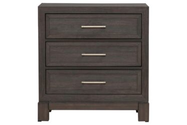 Modern Edge Caffe 3-Drawer Nightstand