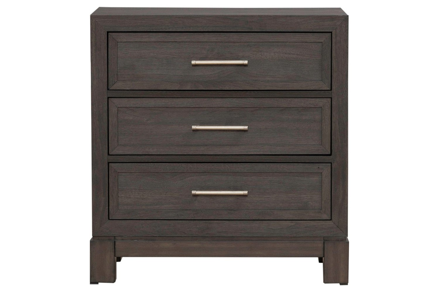Modern Edge Caffe 3-Drawer Nightstand