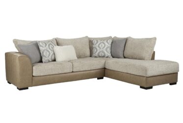 Mysa Oatmeal 2-Piece Sectional With Right Chaise