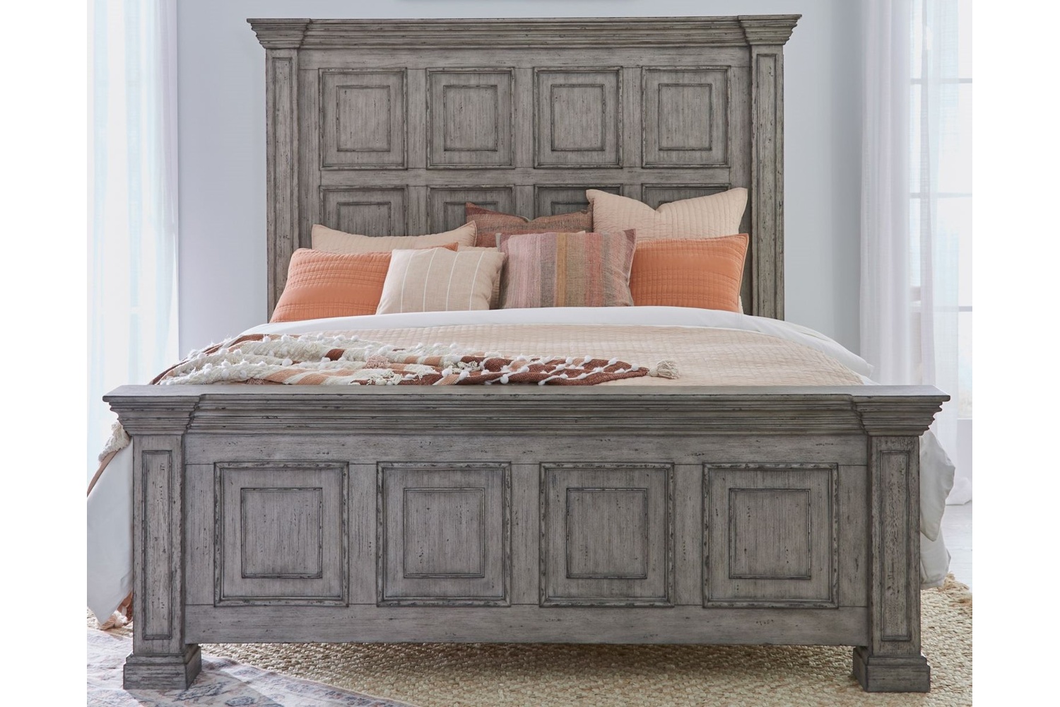 Big Valley Gray Queen Bed